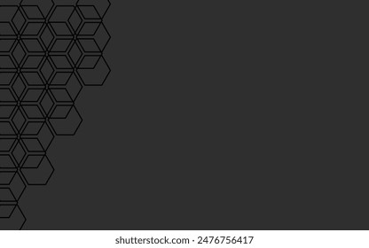 Abstract dark background polygonal geometric modern minimal concept black background for product advertizing web prasentation cover tutorial wallpaper