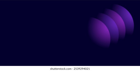 Abstrakter dunkler Hintergrund mit violetten Farbverlauf-Kreisen.