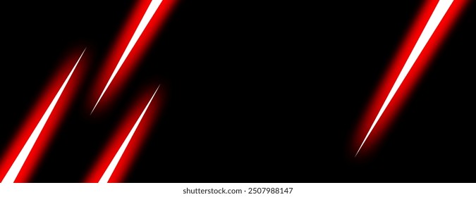 Abstract dark background, red glowing line 