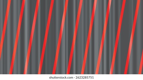 Abstract dark background with red stripes - a stylish wallpaper for desktop and web design. A modern minimalist texture with dynamic red lines on a black background is perfect for websites, apps.