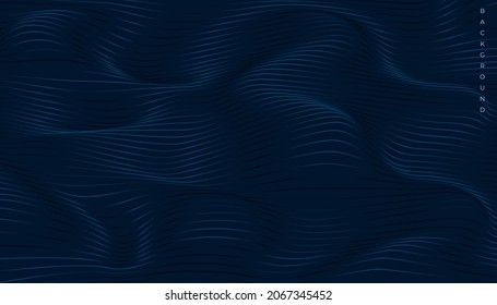 Abstrakter dunkler Hintergrund mit gewölbten Linien