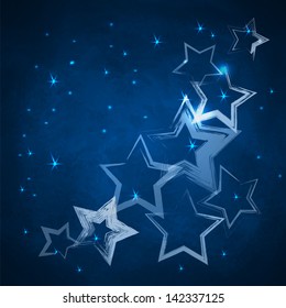 Abstract dark background with shining grunge triangles for your web design