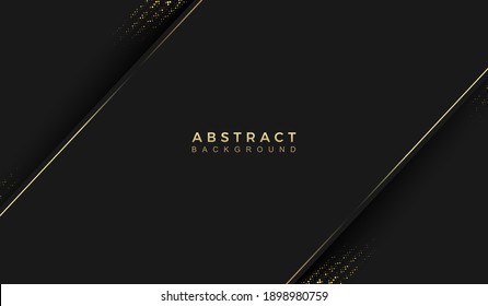 fondo oscuro abstracto con líneas brillantes, partícula. ... plantilla de diseño vectorial para banner, publicidad, afiche, portada.