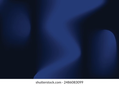 Abstract dark background. Silk satin fabric. Navy blue color. Elegant background with space for design. Soft wavy folds. Christmas, birthday, anniversary, award. Template.