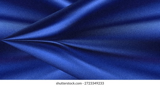 Abstractas fondo oscuro. Tela de satén de seda. Color azul marino. Fondo elegante con espacio para el diseño. Suaves pliegues ondulados. Navidades, cumpleaños, aniversario, premio. Plantilla.