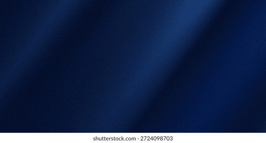 Abstractas fondo oscuro. Tela de satén de seda. Color azul marino. Fondo elegante con espacio para el diseño. Suaves pliegues ondulados.