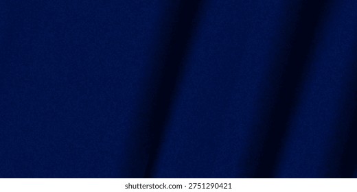 Abstract dark background. Silk satin fabric. Navy blue color. Elegant background with space for design. Soft wavy folds. Christmas, birthday, anniversary, award. Template.