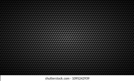 Abstract dark background of small isometric cubes in shades of black and gray colors.