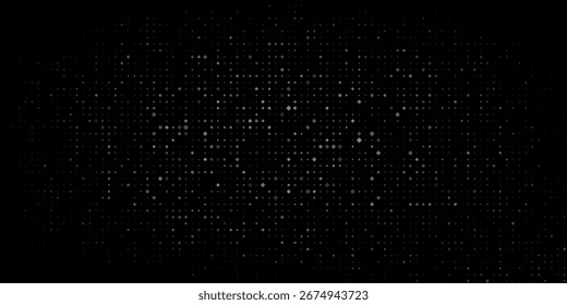 Fundo escuro abstrato de pequenos anéis em tons de preto e cinza cores.
