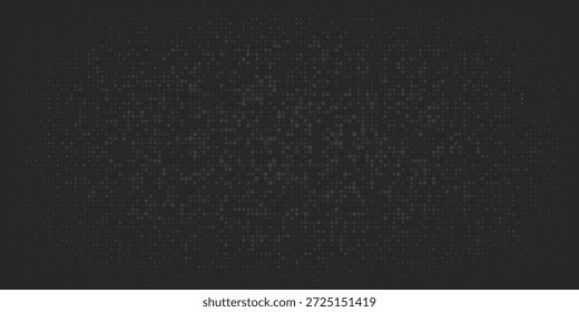 Fundo escuro abstrato de pequenos quadrados ou pixels em tons de preto e cinza cores.