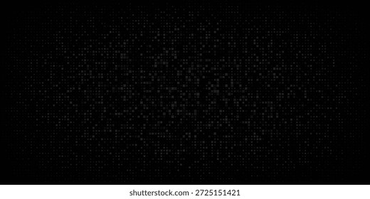 Fundo escuro abstrato de pequenos quadrados ou pixels em tons de preto e cinza cores.
