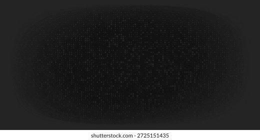 Abstract dark background of small squares or pixels in shades of black and gray colors.