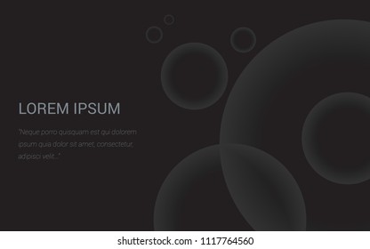 Abstract dark background, splash, headerd in gray tones