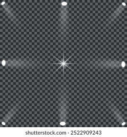 Fundo escuro abstrato com holofote e fumaça