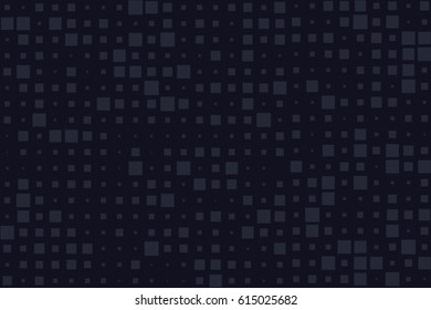 Abstract dark background squares pattern different size. Vector illustration for sites, wallpaper, backspace, presentation