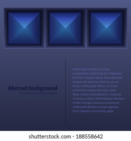 Abstract Dark Background with Tiles. Vector illustration