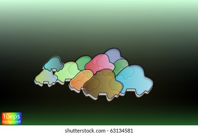 abstract dark background traffic