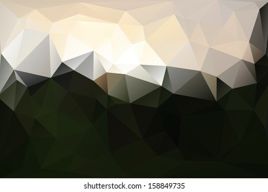 Abstract dark background of triangles. 