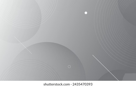 Abstract dark background with white circles. Vector illustration