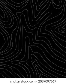 Abstract dark background. White lines on a black background. Poster, banner