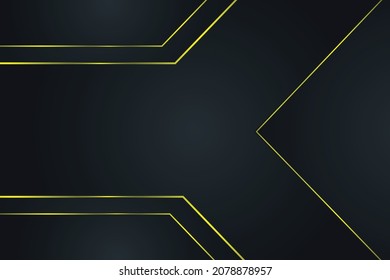 Abstract dark background with yellow effect
