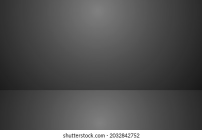 Abstract dark backgrounds black gradient room studio , Empty  interior for your creative. vector illustration.