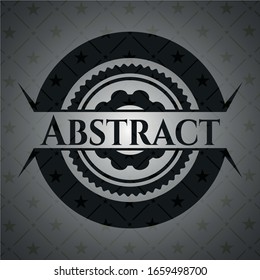 Abstract dark badge. Vector Illustration. Detailed.