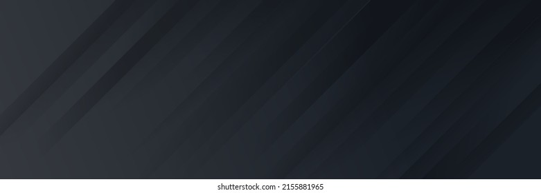 Abstract dark black Geometric banner design background.