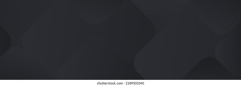 Abstract dark black Geometric banner design background.