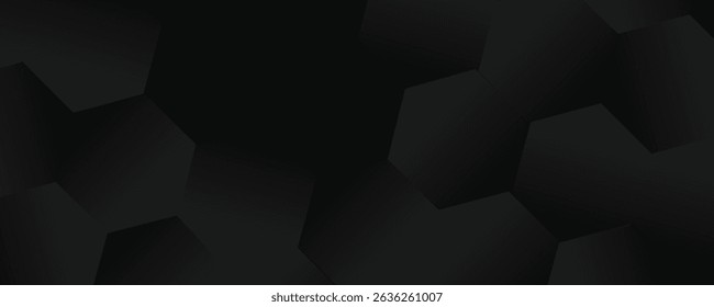 Fondo Abstractas de diseño de Anuncio geométrico negro oscuro.