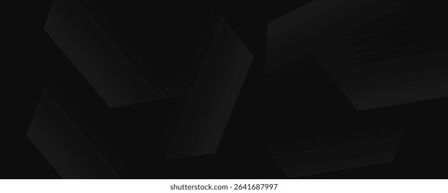 Abstract dark black Geometric banner design background.