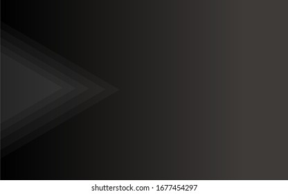 Abstract dark black gradient background. Triangle modern luxury design vector illustration. Geometric template for your work.