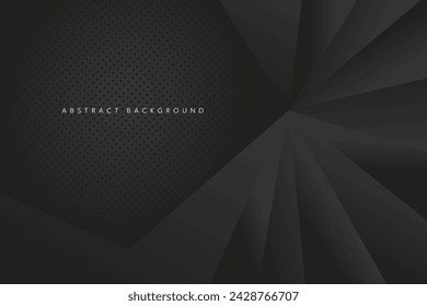 Abstract dark black and gray background. Modern and geometric design template