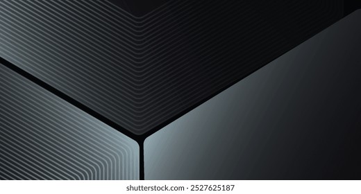 Abstractas estudio de fondo de hexágono negro oscuro, textura de pared de hormigón de cemento. Fondo de textura de mármol simple