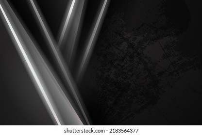 Abstract dark black modern technology vector