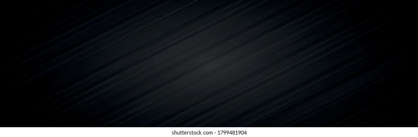 Resumen negro oscuro texturizado fondo panorámico - Vector