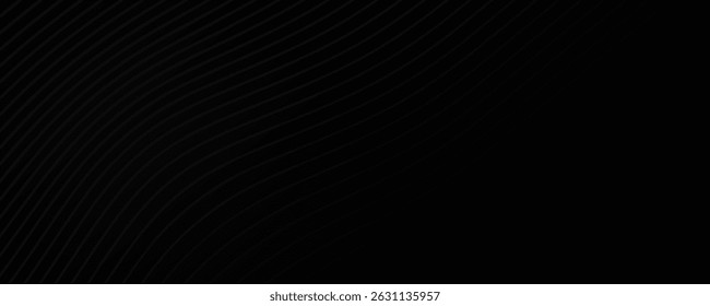 Abstrakter dunkelschwarzer strukturierter Panoramahintergrund - Illustration