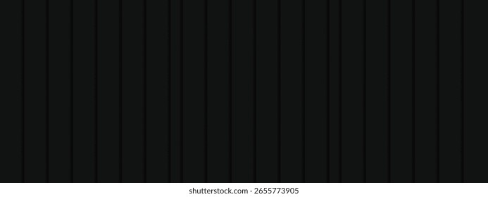 Fundo abstrato da textura do painel vertical preto escuro