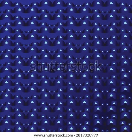 Abstract Dark Blue Arc Canopy Geometric Seamless Background