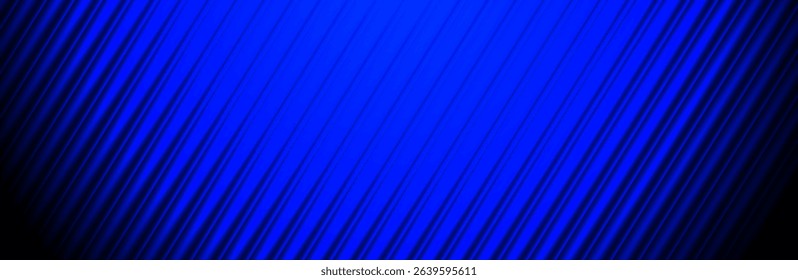 Abstract dark blue background banner design with geometric diagonal lines. exhibition stage. modern vector for presentation.
