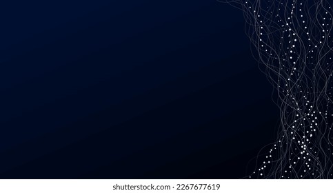Abstract dark blue background with a blank field. Backdrop for postcards and banners, for business and posters, websites and covers, vector illustration for graphic design
