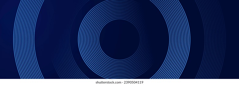 abstract dark blue background with circles