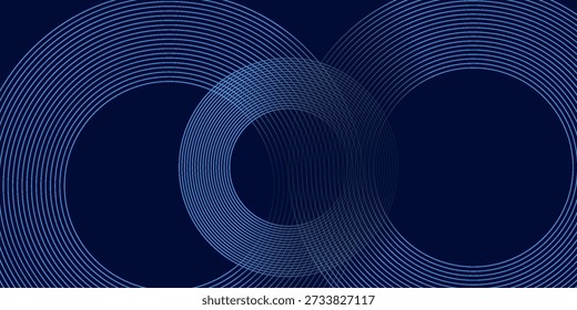 abstract dark blue background with circles