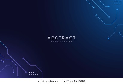 abstract dark blue background with circuit lines