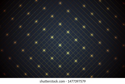 Abstract dark blue background  a combination with elegant golden decoration shape texture. Luxury and premium concept vector design template for use element invitation, voucher, card, cover, banner