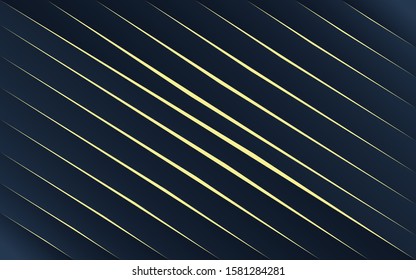 Abstract dark blue background with a combination line light gold. Luxury premium concept vector design for use element cover, banner, wallpaper, business. eps10
