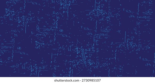 Abstrakter dunkelblauer Hintergrund mit türkiser, gekratzter Textur