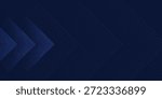 Abstract dark blue background featuring dynamic electric blue geometric chevron lines, creating a modern and futuristic design suitable for technology and business presentations