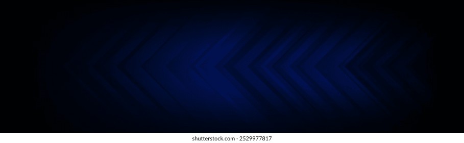 Fundo azul escuro abstrato com um padrão de seta geométrica sutil, criando um design moderno e elegante
