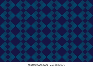 Abstract dark blue background with geometric pattern square tiles shape elements blue multicolor design banner.